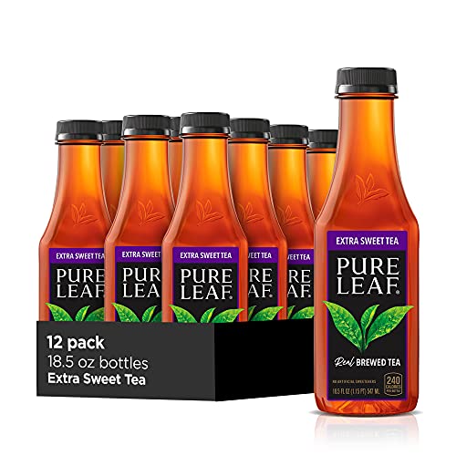  Iced Tea, Unsweetened Black Tea, 18.5 Oz Bottles (12 Pack)