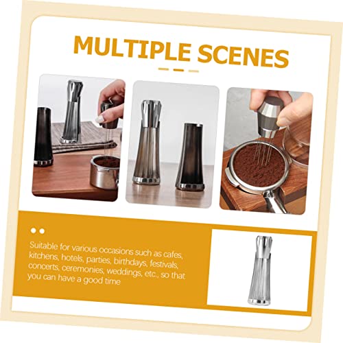  Baluue 5pcs Coffee Diffuser Stainless Steel Whisk Coffee Espresso Hand Mixer Beaters Egg Blender Coffee Distribution Stirrer Espresso Coffee Tamper Espresso Distributor Espresso Stirrer