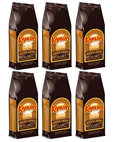  Ahlua - Hazelnut Gourmet Ground Coffee (6 Bags/12oz)