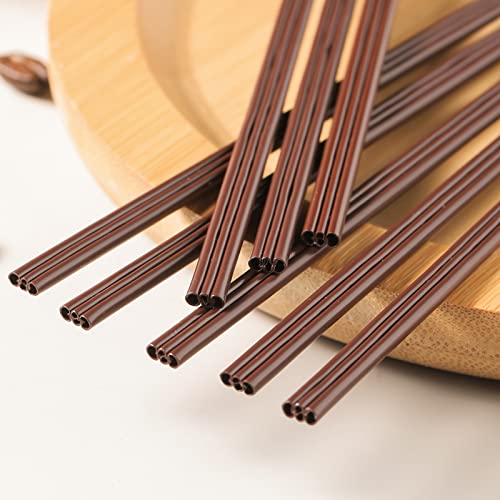  Coffee Stirrers Disposable Plastic Sip Drink Coffee Stir Sticks Straws, 100 Pcs