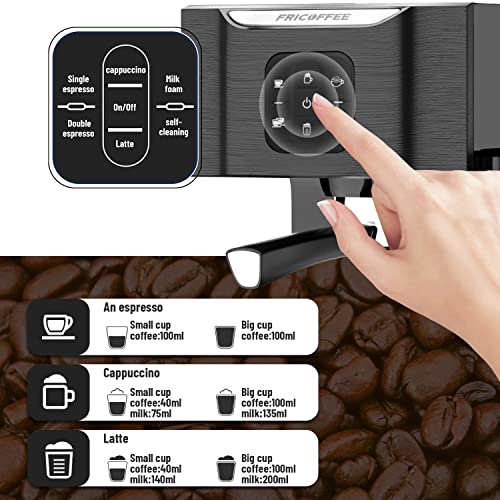  Espresso Machine With Milk Frother, 20 Bar Semi-automatic Pump Espresso Machine, All-in-one Steam Espresso Machines For Coffee Lovers, Mother's Day Gift