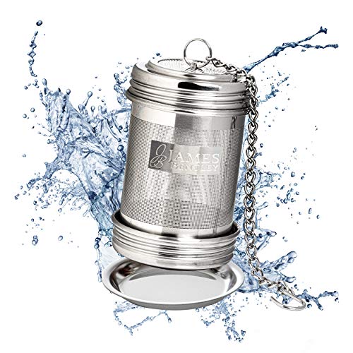  Ea Ball Infuser For Loose Tea 2 PACK Stainless Steel Filters Trainer With Double Screw Threaded Connection For Easy Cleaning Extra Fine Mesh Tea Ball Infuser Brew Tea, Spices & Seasonings