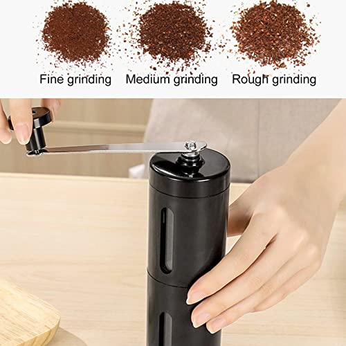  Manual Coffee Grinder With Adjustable Settings, Espresso To Coarse For Office, Home, Coffee Grinder For Drip Coffee, Espresso, French Press. For Coffee Maker. Black.Ceramic Cutter Head