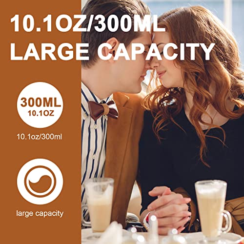  Milk Frother, Upgraded 4-in-1 Electric 10.1oz/300ml Automatic Steamer For Coffee Latte Cappuccinos Mochas Hot Chocolate, And Cold Frother Warmer 120V, White (MK1000)