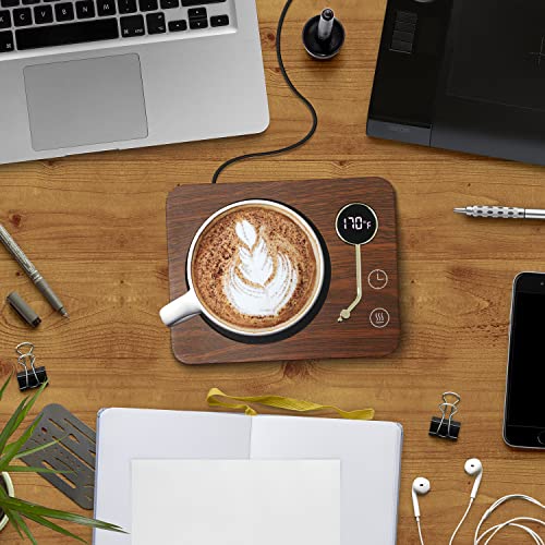  Offee Mug Warmer, CEROBEAR Mug Warmer For Desk 3 Temperature Control 130℉/150℉/170℉, Cup Warmer With Auto Shut Off For Coffee Milk Tea Beverage