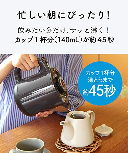 TIGER IGER Steam-Less Electric Kettle Wakuko 0.8 Liters Pearl White PCH-G080-WP