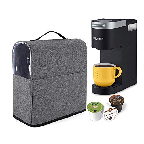  Coffee Maker Dust Cover Compatible For Keurig K-Mini And K-Mini Plus, Coffee Making Machine Cover With Pockets For K Cup, Cover Only