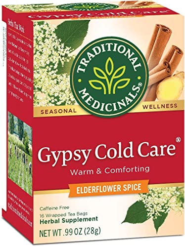  Gypsy Cold Care Seasonal Tea With Elderflower Spice, 16 Tea Bags(Pack Of 6)