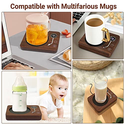  Offee Mug Warmer, CEROBEAR Mug Warmer For Desk 3 Temperature Control 130℉/150℉/170℉, Cup Warmer With Auto Shut Off For Coffee Milk Tea Beverage