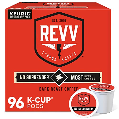  EVV No Surrender, Single-Serve Keurig K-Cup Pods, Dark Roast Coffee, 96 Count