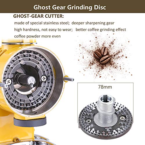  Electric Burr Coffee Grinder For Coarse Ground Coffee Ghost Teeth Burr Mill With 10 Coarse Grind Settings Coffee Bean Grinder For Drip Coffee And Percolator Coffee With Cleaning Brush 110V