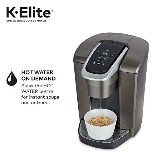 Keurig® K-Elite Brushed Slate Single Serve Coffee Maker Milk Frother For Hot And Cold Milk Foam