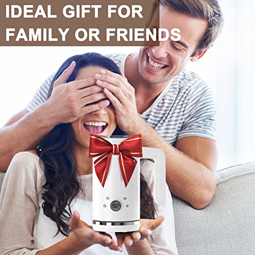 Milk Frother, Upgraded 4-in-1 Electric 10.1oz/300ml Automatic Steamer For Coffee Latte Cappuccinos Mochas Hot Chocolate, And Cold Frother Warmer 120V, White (MK1000)
