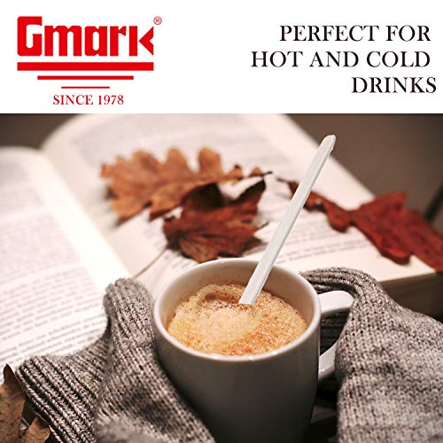  Gmark Individually Wrapped Wood Coffee Stir Sticks - 7" - 500pc Round End, Eco Friendly Coffee Stirrers Wood For Hot Drinks - Natural Birch Wood GM1116A