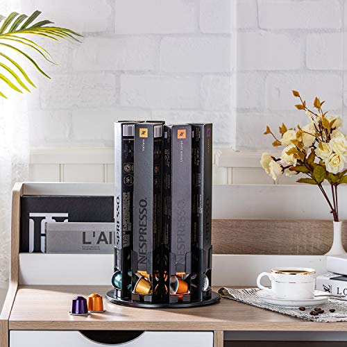  Ship Nespresso Pod Holders Storage Carousel Coffee Nespresso Original Line Capsules Holder Coffee Capsules Holder Organizer Stand Small 80 Pods Originalline