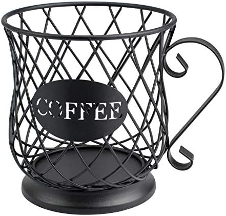  K Cup Holder Coffee Pod Holders For 35 Kcups Keurig Storage Organizer Coffee Bar Accessories For Counter - Matte Black