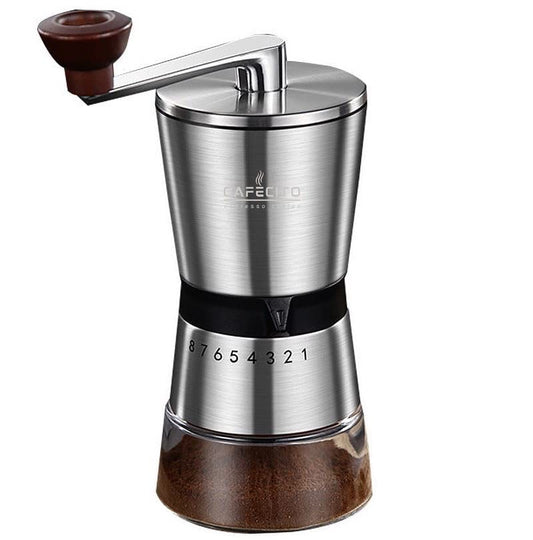  Manual Coffee Grinder 304 Stainless Steel Ceramic Burr Mill | Portable Coffee Bean Grinder By Cafecito Espresso Coffee