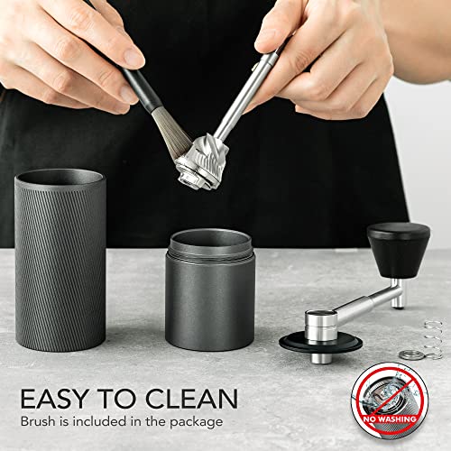  New -Chestnut C2 Fold Manual Coffee Grinder With Foldable Handle, Adjustable Stainless Steel Conical Burr Coffee Grinder, Hand Coffee Grinder For Pour Over Coffee, French Press, Dark Gray