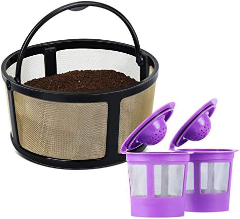  Reusable Keurig K Duo Coffee Filter Only For K-Duo Essentials And K-Duo Brewers Machine, Reusable Mesh Ground Coffee Basket By Geesta