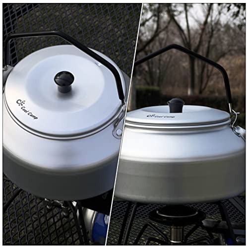  CALLARON Camping Tea Kettle Aluminum Alloy Teapot Portable Coffee Pot Whistling Water Kettle Hot Water Pot For Outdoor Hiking Picnic Stove Top