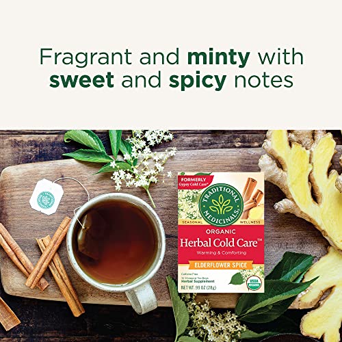  Gypsy Cold Care Seasonal Tea With Elderflower Spice, 16 Tea Bags(Pack Of 6)