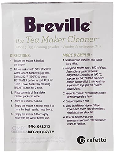  BTM100 Tea Maker Cleaner Revive Organic Cleaner For Breville BTM800XL Tea Maker
