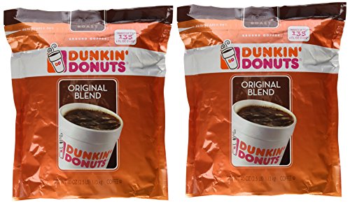  Ground Coffee 1 LB. Bag Multi Pack (Dunkin' Midnight Dark Roast, Three Pack)