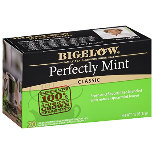  Perfectly Mint Black Tea, Caffeinated, 20 Total Tea Bags
