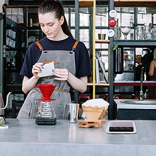  DOITOOL Coffee Espresso Maker Accessories Knock Box Small Coffee Knock Box Absorbent Anti Slip For Home Cafe Espresso Grind Waste Bin White Espresso Grounds Knock Box Grind Waste Bin