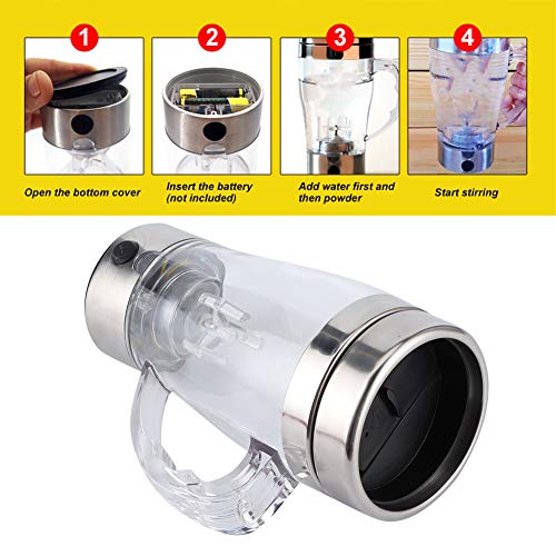  350ml Automatic Electric Coffee Self Stirring Cup, Stainless Steel Mixing Mug, For Coffee, Tea, Hot Chocolate Milk