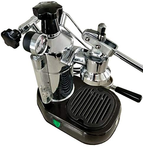  BB-16 Professional 16 Cup Espresso Lever Machine, 38-Ounce Boiler Capacity, Chrome With Black Base