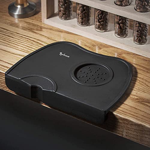  Yolococa Thick Tamper Mat Corner Tamping Pad Silicone Food Grade Non-Slip Espresso Accessory