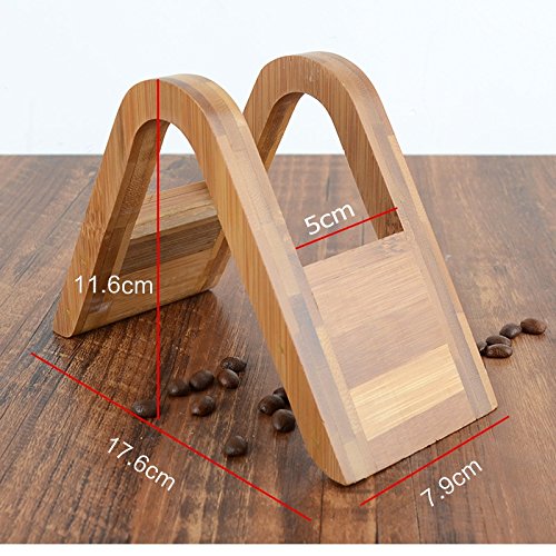  Amboo Coffee Filter Holder Coffee Paper Storage Rack Coffee Filter Paper Container Stand Size 4 Filter Paper Holder (Type A)