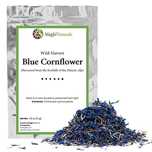  Blue Cornflower | Pure Petals | European Wild-Harvest (.5 Ounce)