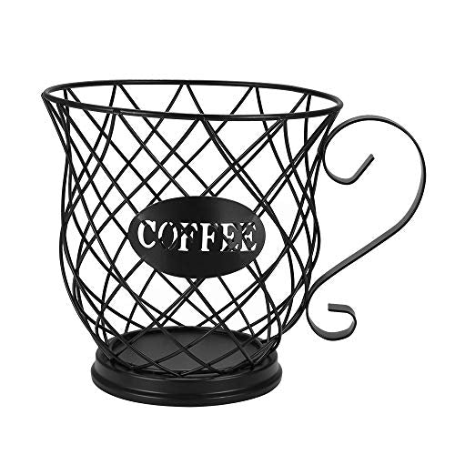  AOZBZ Coffee Pod Holder, Coffee Pod Organizer, Coffee Pod Storage Cup, K Cup Holder Coffee Storage Basket For Home Cafe Hotel (L Size)