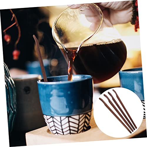  8 Pcs Coffee Stirring Spoon Wooden Wood Stirring Rod
