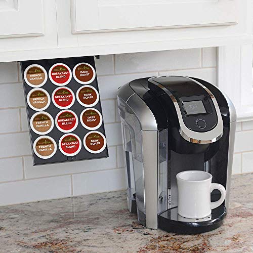  Z-Shelf Under Shelf Storage For K Cups, Coffee Holder Compatible With Keurig K Cup Coffee Pods, Space-Saving Under Counter Cabinet Coffee Pod Holder