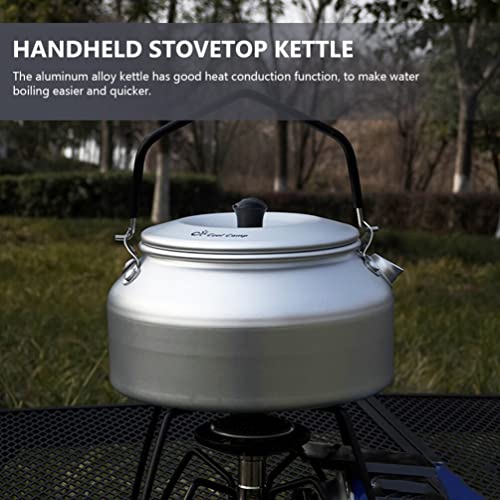  CALLARON Camping Tea Kettle Aluminum Alloy Teapot Portable Coffee Pot Whistling Water Kettle Hot Water Pot For Outdoor Hiking Picnic Stove Top