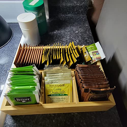  Tea Bag Holder, Tea Bag Storage Organizer, Tea Candy Basket, Sugar Packet Organizer, Coffee Station Condiment Organizer