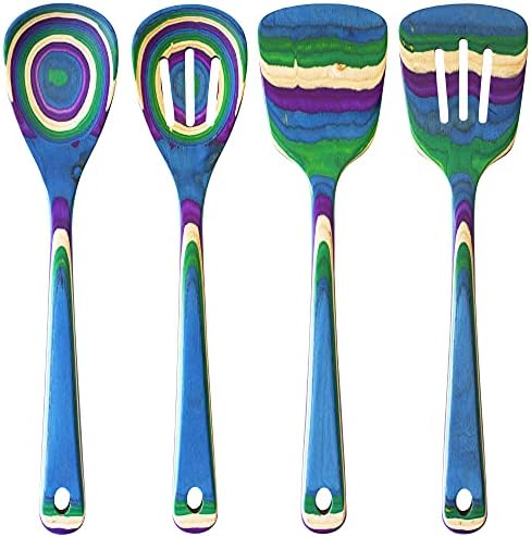  Ique Mumbai Collection 8" Spreading Knife In Colored Birch Wood