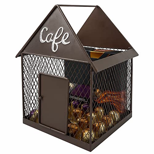  Cafe House Coffee Pod Holder / Coffee Creamer Holder, Large Capacity Espresso Pod Organizer And For Storage Accessories, Multi-Purpose Decor For Counter Bar