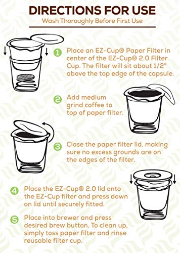  Erfect Pod EZ-Cup Filters By Perfect Pod - 7 Pack (350 Filters) Paper Coffee Pod Filters