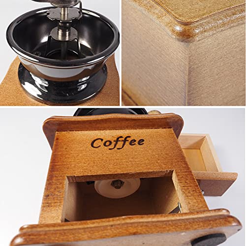 N/A JYXING 2 Pcs Wooden Coffee Scoop & Bag Clip,Tablespoon Measuring Scoop,Coffee Bags Sealer,for Ground Beans,Coffee Beans,Tea, Brown, 15x18
