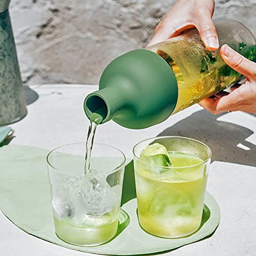 Hario Filter-In Cold Brew Tea Bottle Cold Brew Tea Maker 750mL, Olive Green