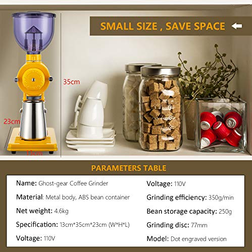  Electric Burr Coffee Grinder For Coarse Ground Coffee Ghost Teeth Burr Mill With 10 Coarse Grind Settings Coffee Bean Grinder For Drip Coffee And Percolator Coffee With Cleaning Brush 110V