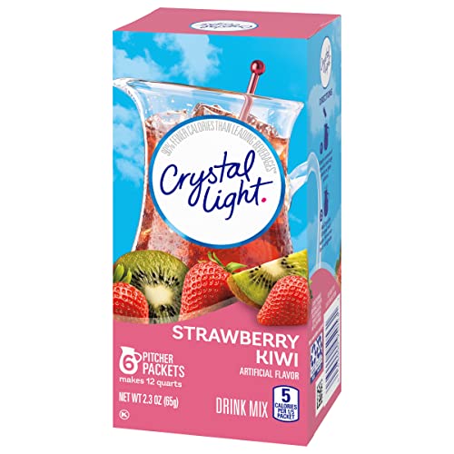  Sugar-Free Strawberry Kiwi Low Calories Powdered Drink Mix 72 Count Pitcher Packets