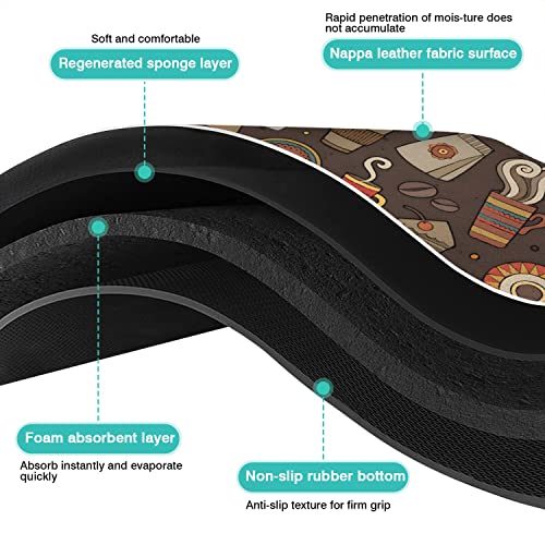  Coffee Bar Mat Accessories For Countertop Super Absorbent Anti-Slip Silicone Dish Drying Mats For Kitchen Counter Draining Pad Decor Gift Fit Coffee Maker Coffee Pot Espresso Machine 23inx15in