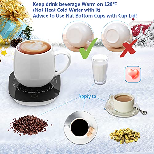  Coffee Mug Warmer For Desk With Auto Shut Off, Coffee Cup Warmer For Desk Office Home-Birthday Coffee Gifts