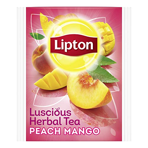 Lipton Herbal Tea Bags Peach Mango 20 Ct, Pack 6