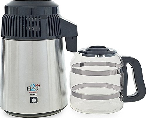  Best-in-Class Stainless Steel Water Distiller With Glass Carafe, Porcelain Nozzle Insert And Most Effective VOC Removal